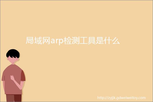 局域网arp检测工具是什么